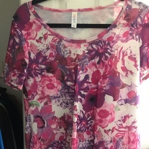 LuLaRoe Classic T - Pink Flowery print